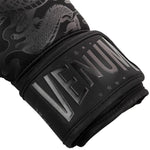 VENUM Dragon's Flight MUAY THAI BOXING GLOVES Leather 8-16 OZ Black Black