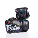 Fairtex BGV14 PAINTER MUAY THAI BOXING GLOVES 8-16 oz Black