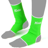 FAIRTEX AS1 MUAY THAI  BOXING MMA ANKLE SUPPORT GUARD SIZE FREE Green