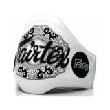 FAIRTEX BPV2 LIGHTWEIGHT MUAY THAI BOXING MMA SPARRING BELLY PROTECTOR PAD Leather Size Free 2 Colours