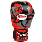TWINS SPECIAL MUAY THAI BOXING GLOVES Leather 8-16 oz FBGV-36 4 Colours White / Red / Pink / Purple