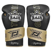 RAJA RBGL-9 MUAY THAI BOXING GLOVES Professional Horsehair Padding Leather 8-14 oz Black