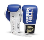 GREENHILL DOVE PROFESSIONAL COMPETITION BOXING GLOVES LACE UP 8-14 oz Blue White