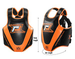 RAJA ELITE LEAGUE MUAY THAI BOXING MMA SPARRING PROTECTIVE GEAR SET Size M-XL Black Orange
