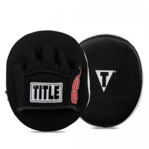 TITLE GEL TECH 2.0 MUAY THAI BOXING MMA PUNCHING FOCUS MITTS PADS Black