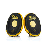 FAIRTEX SPEED & ACCURACY FMV15 MUAY THAI BOXING MMA PUNCHING FOCUS MITTS PADS Black Gold