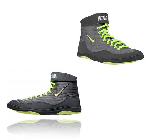 NIKE INFLICT 3 WRESTLING PROFESSIONAL BOXING SHOES BOXING BOOTS US 8.5-10.5 Grey Green