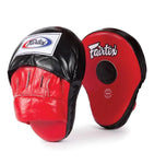 FAIRTEX ULTIMATE CONTOURED FMV9 MUAY THAI BOXING MMA PUNCHING FOCUS MITTS PADS Red Black