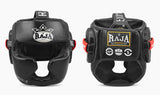 RAJA RPHP-T6 CLASSIC MUAY THAI BOXING MMA HEADGEAR HEAD GUARD PROTECTOR Cooltex PU Leather S-L