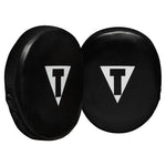 TITLE GEL WASHABLE MUAY THAI BOXING MMA PUNCHING FOCUS MITTS PADS Black