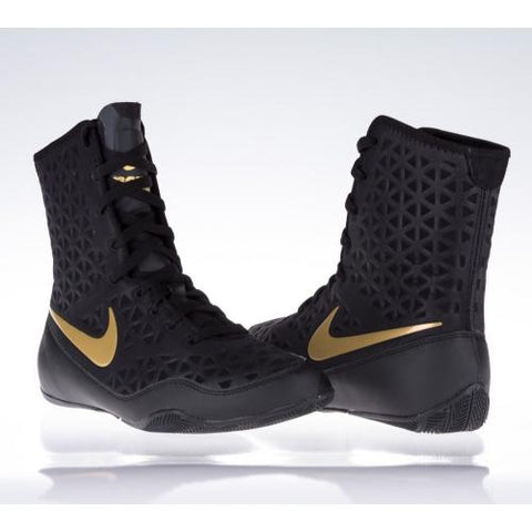 Nike boxing shoes black and gold Clearance