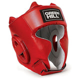 GREENHILL SPARRING BOXING SPARRING HEADGEAR HEAD GUARD PROTECTOR Size S-XL Red