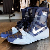 NIKE HYPERKO 1 PROFESSIONAL BOXING SHOES BOXING BOOTS US 4-13 Navy-White