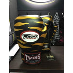 TWINS SPECIAL MUAY THAI BOXING GLOVES Leather 8-16 oz FBGV-2 Black Gold