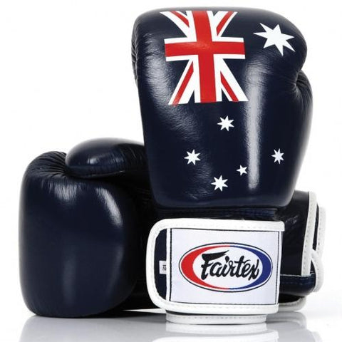 Fairtex BGV1 AUSTRALIA MUAY THAI BOXING GLOVES Leather 8-16 oz