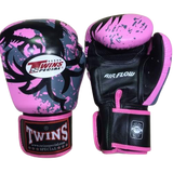 TWINS SPECIAL MUAY THAI BOXING GLOVES Leather 8-16 oz FBGV-36 4 Colours White / Red / Pink / Purple