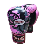 TWINS SPECIAL MUAY THAI BOXING GLOVES Leather 8-16 oz FBGV-36 4 Colours White / Red / Pink / Purple