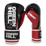 GREENHILL COMET TRAINING BOXING GLOVES Velcro Closure 10-16 oz Black Red