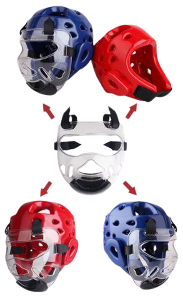 Full Face Clear Shield Mask 1.0 For Martial Arts / Taekwondo / MMA / J ...