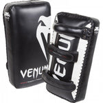 VENUM-1120 Giant MUAY THAI BOXING MMA KICK PADS Premium Skintex Leather Black Ice