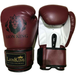 LION KING 2290 MUAY THAI  BOXING GLOVES 8-16 oz Maroon