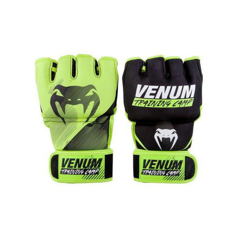 Venum 03582-116 TRAINING CAMP 2.0 MMA MUAY THAI BOXING SPARRING GLOVES Size S / M / L-XL Black Neo Yellow