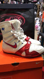NIKE HYPERKO 1 PROFESSIONAL BOXING SHOES BOXING BOOTS US 6 White-Red