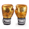Top King TKBGCT-CN01 "FOOK" & "DOUBLE HAPPINESS" MUAY THAI BOXING GLOVES Cowhide Leather 8-14 oz