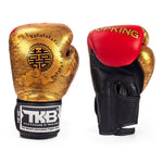 Top King TKBGCT-CN01 "FOOK" & "DOUBLE HAPPINESS" MUAY THAI BOXING GLOVES Cowhide Leather 8-14 oz