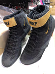 NIKE INFLICT 3 WRESTLING PROFESSIONAL BOXING SHOES BOXING BOOTS US 8.5-11 Black-Gold