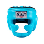 WINDY HP3 MUAY THAI BOXING SPARRING HEADGEAR HEAD GUARD PROTECTOR Leather S-XL Sky Blue