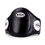 WINDY BLPV MUAY THAI BOXING MMA SPARRING BELLY PROTECTOR PAD Leather Size S-XL BLACK