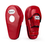 WINDY HYBIRD PP6 MUAY THAI BOXING MMA FOCUS MITTS PADS RED