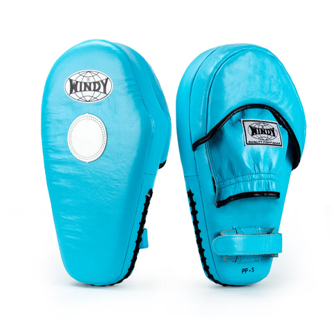 WINDY HYBIRD PP6 MUAY THAI BOXING MMA FOCUS MITTS PADS SKY BLUE