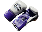 TFM RL7 HANDMADE PROFESSIONAL COMPETITIONS BOXING GLOVES VELCRO CLOSURE  Cowhide Leather 12 oz