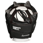 GREENHILL SPARRING BOXING SPARRING HEADGEAR HEAD GUARD PROTECTOR Size S-XL Black
