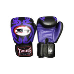 TWINS SPECIAL MUAY THAI BOXING GLOVES Leather 8-16 oz FBGV-11 3 Colours Black Pink / Black Dark Pink / Black Purple