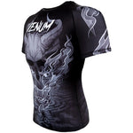 VENUM-03378-108 MINOTAURUS MMA Muay Thai Boxing Rashguard Compression T-shirt - SHORT SLEEVES XS-XXL Black White