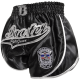 Booster Retro Slugger Muay Thai Boxing Shorts S-XXXL Black White