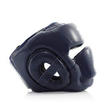 FAIRTEX FULL FACE PROTECTOR HG14 MUAY THAI BOXING MMA SPARRING HEADGEAR HEAD GUARD Leather M-XL Blue