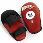 FAIRTEX FMV12 ANGULAR MUAY THAI BOXING MMA PUNCHING FOCUS MITTS PADS Red Black