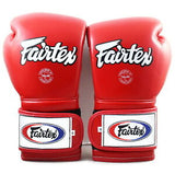 Fairtex BGV9 Mexican Style "Minor Change" MUAY THAI BOXING GLOVES Leather 10-16 oz Red