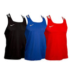 NIKE DRI-FIT Competition Boxing Set Vest Tank Top & Shorts Trunks XS-XXL 3 Colours Black / Red / Blue