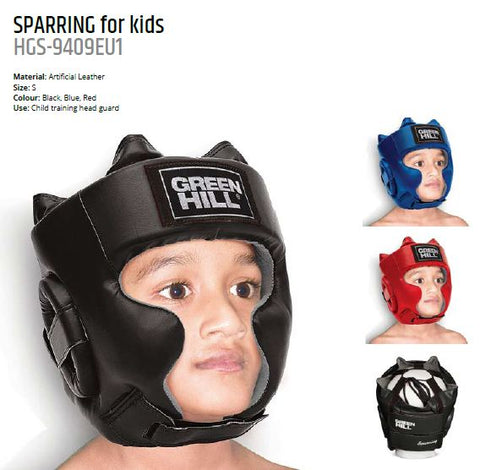 GREENHILL SPARRING BOXING SPARRING HEADGEAR HEAD GUARD PROTECTOR Kids Size S 3 Colours